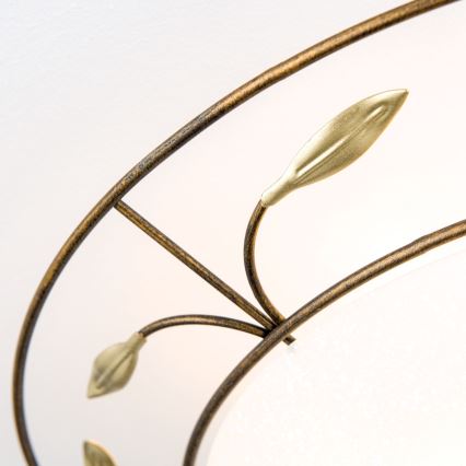 Loftlampe LUCA 2xE14/40W/230V diameter 40 cm bronze/patina