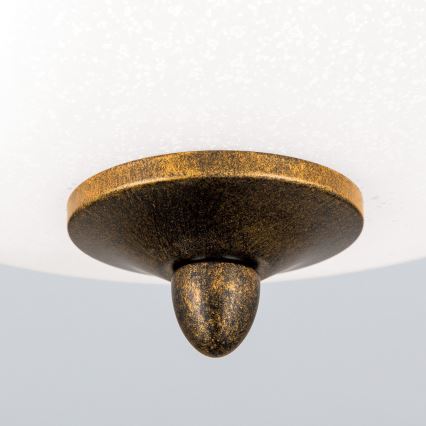 Loftlampe LUCA 2xE14/40W/230V diameter 40 cm bronze/patina