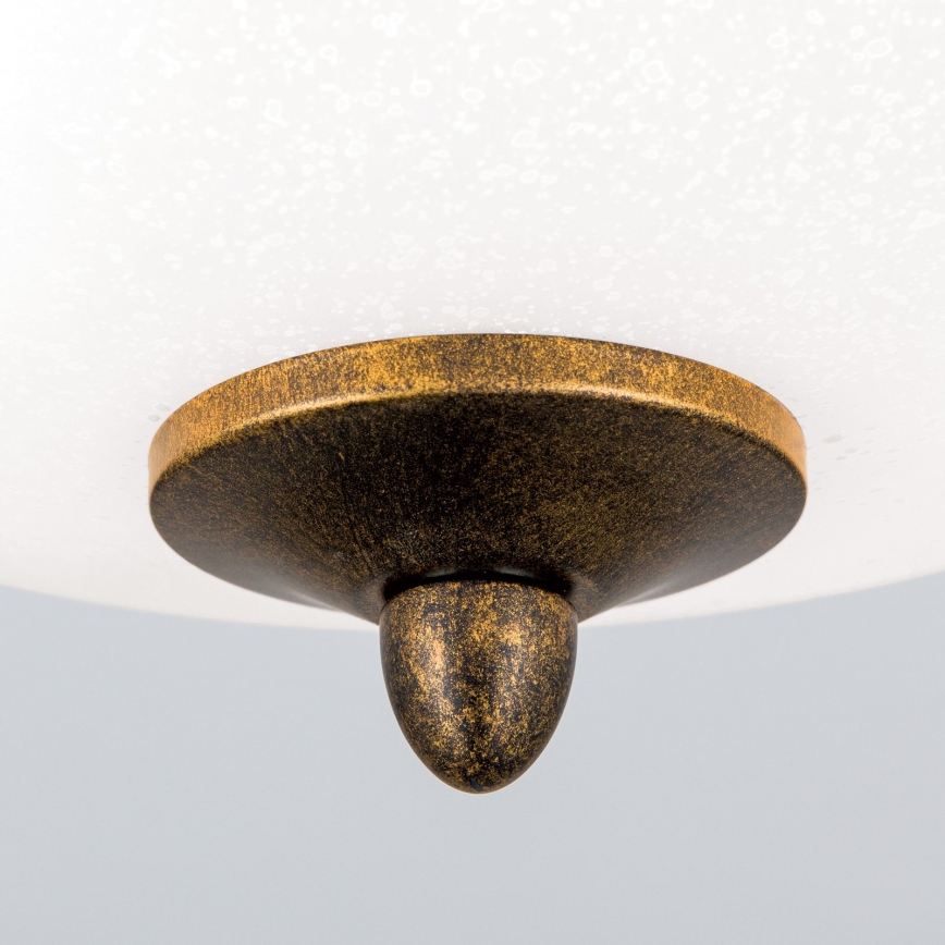 Loftlampe LUCA 2xE14/40W/230V diameter 40 cm bronze/patina