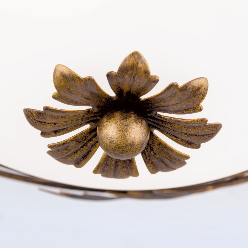 Loftlampe FLEUR 2xE27/60W/230V diameter 40 cm bronze