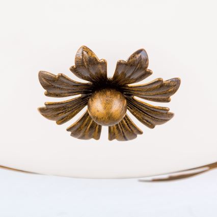 Loftlampe FLEUR 3xE27/60W/230V diameter 50 cm bronze