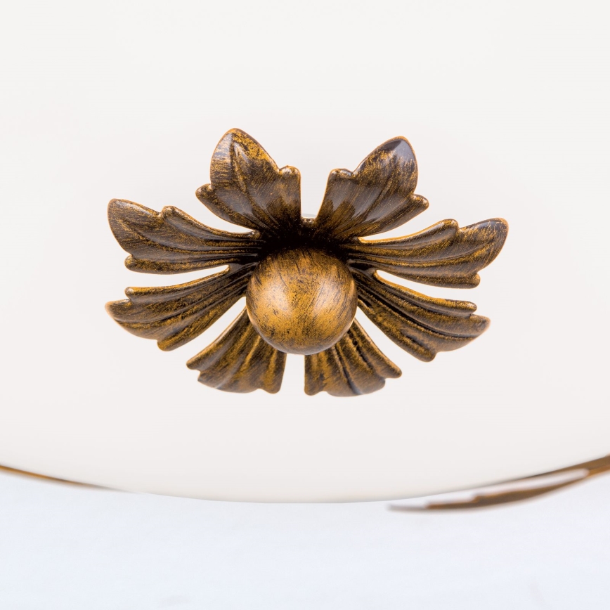 Loftlampe FLEUR 3xE27/60W/230V diameter 50 cm bronze