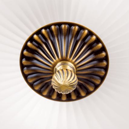 Loftlampe ROCCA 2xE27/60W/230V diameter 31 cm bronze/hvid