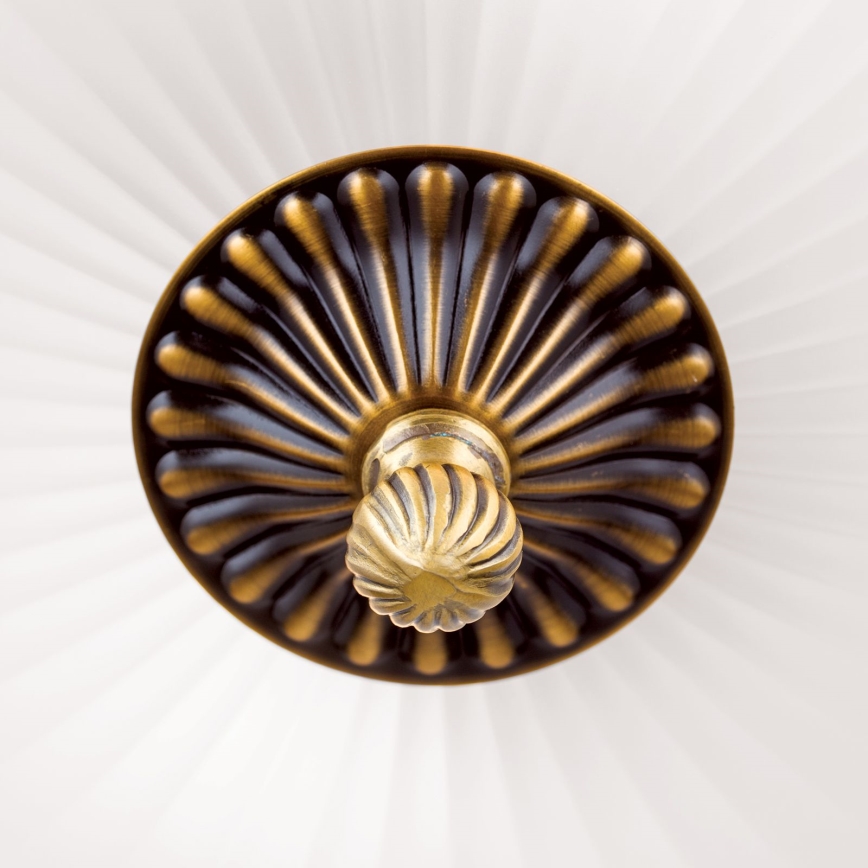 Loftlampe ROCCA 2xE27/60W/230V diameter 31 cm bronze/hvid