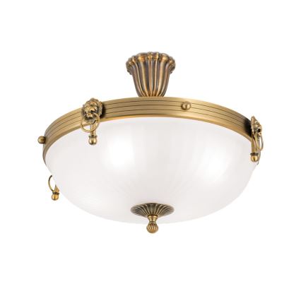 Loftlampe ROCCA 4xE27/60W/230V diameter 43 cm bronze/hvid