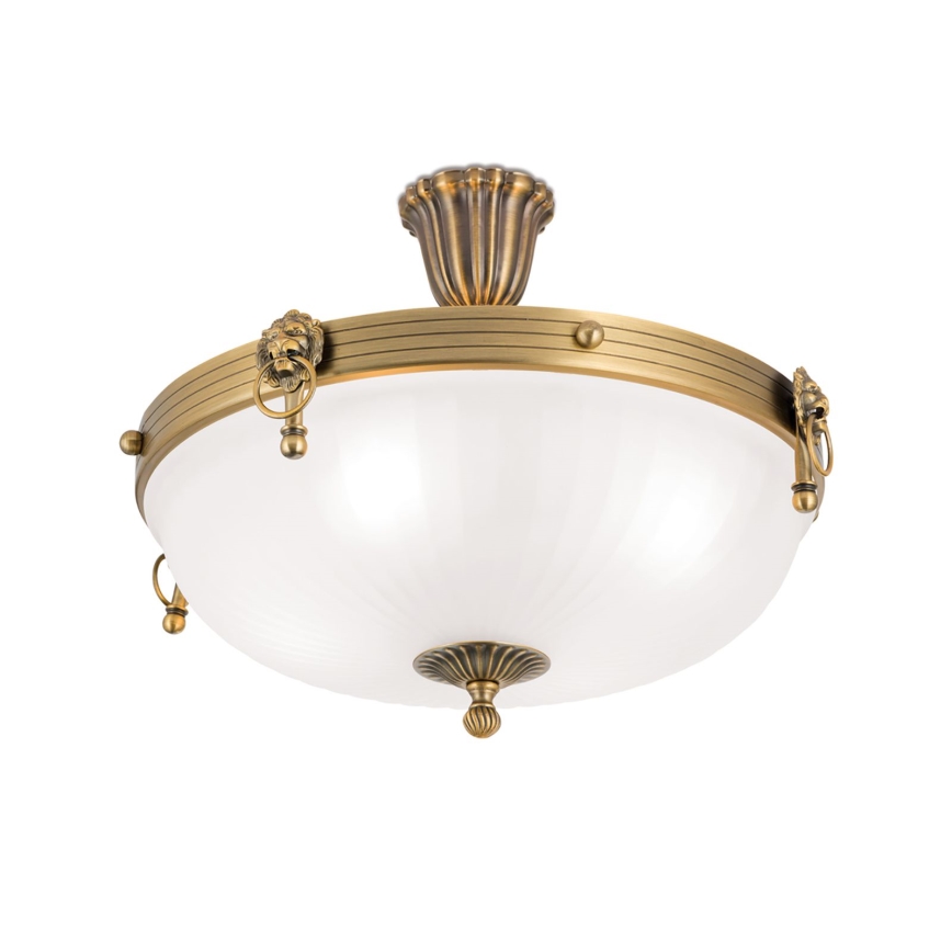 Loftlampe ROCCA 4xE27/60W/230V diameter 43 cm bronze/hvid