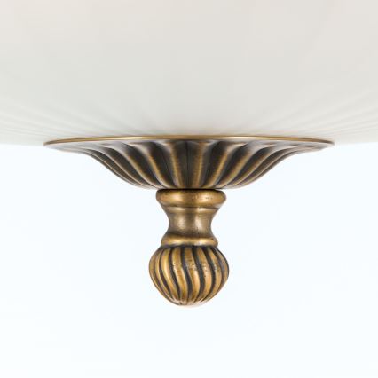 Loftlampe ROCCA 4xE27/60W/230V diameter 43 cm bronze/hvid