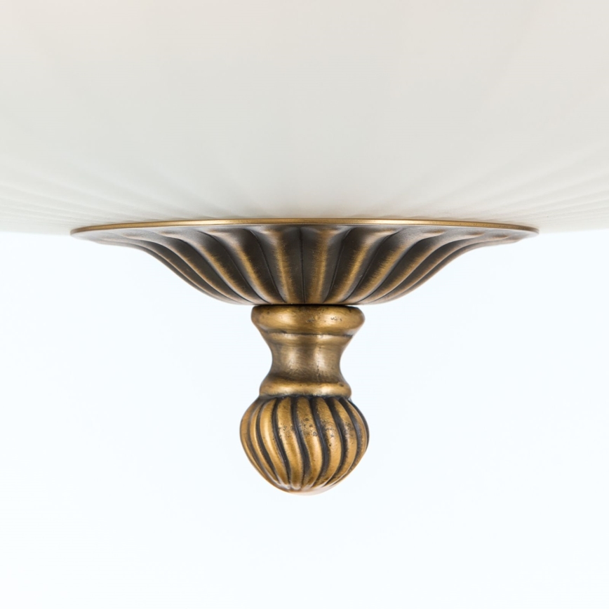 Loftlampe ROCCA 4xE27/60W/230V diameter 43 cm bronze/hvid