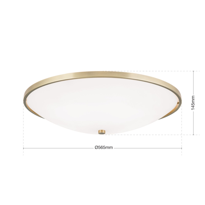 Loftlampe AIDA 5xE27/60W/230V diameter 56,5 cm messing