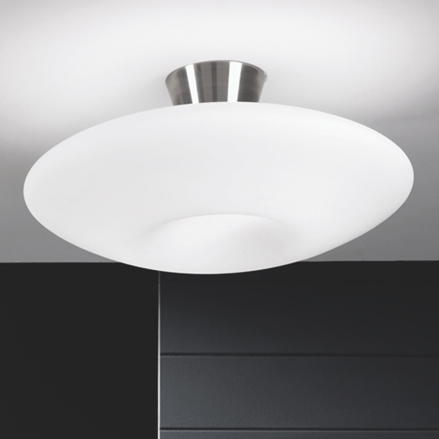 Loftlampe BLANC 2xE27/60W/230V diameter 49 cm mat krom