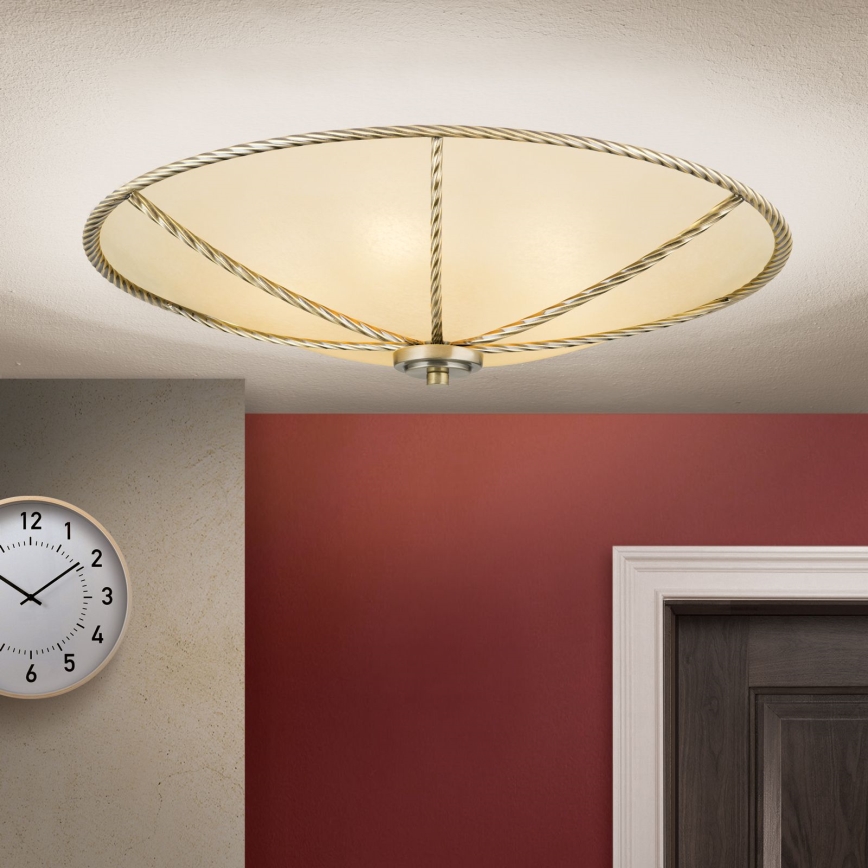 Loftlampe MAURO 5xE27/60W/230V diameter 56 cm bronze