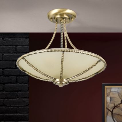 Pendellampe MAURO 3xE27/60W/230V diameter 42 cm bronze