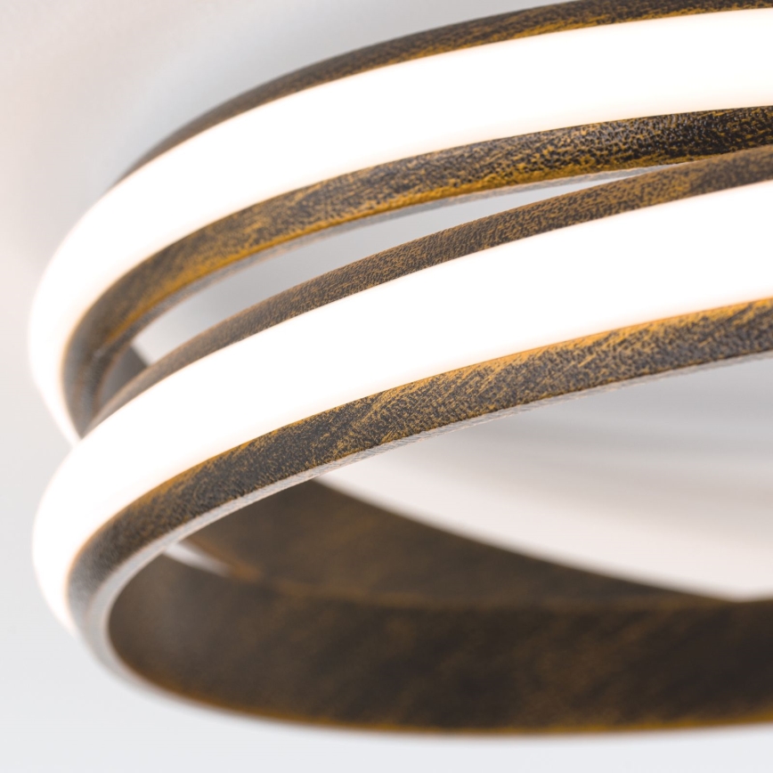 LED loftlampe dæmpbar CIRCUS LED/30W/230V brun/patina