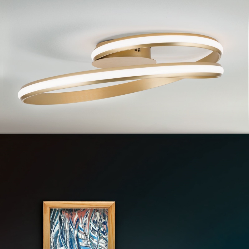 LED loftlampe dæmpbar CIRCUS LED/30W/230V guldfarvet
