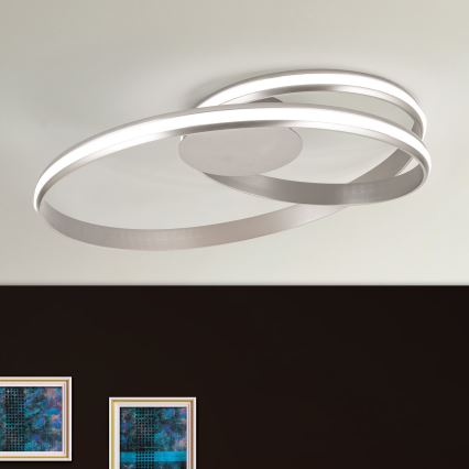 LED loftlampe dæmpbar CIRCUS LED/30W/230V sølvfarvet