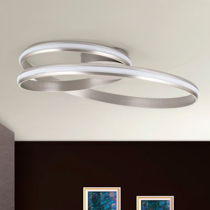 LED loftlampe dæmpbar CIRCUS LED/30W/230V sølvfarvet