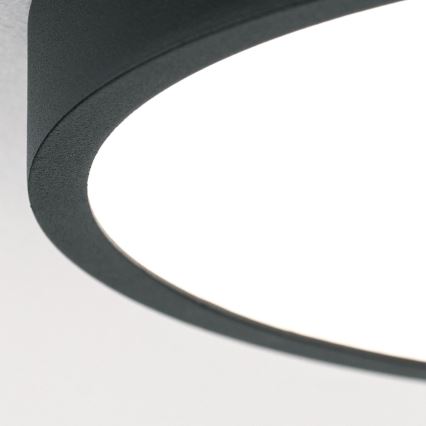 LED loftlampe BULLY LED/12W/230V diameter 14 cm sort