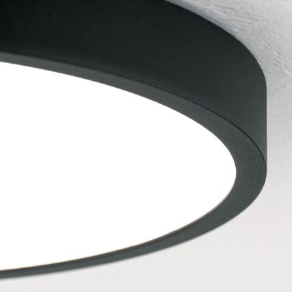 LED loftlampe BULLY LED/24W/230V diameter 24 cm sort