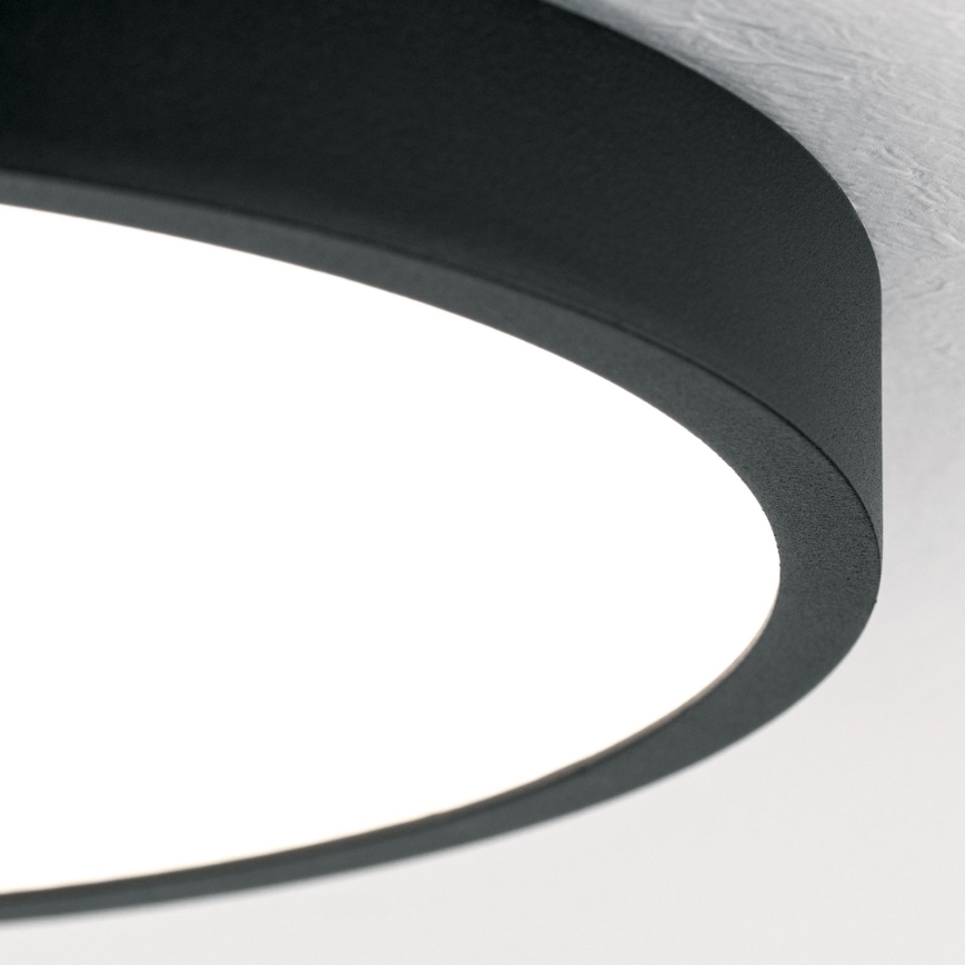 LED loftlampe BULLY LED/24W/230V diameter 24 cm sort