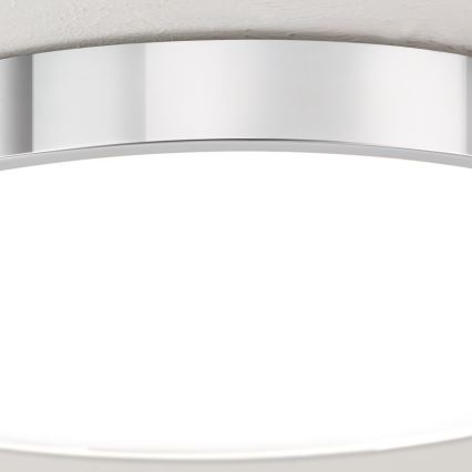 LED loftlampe BULLY LED/28W/230V diameter 28 cm skinnende krom