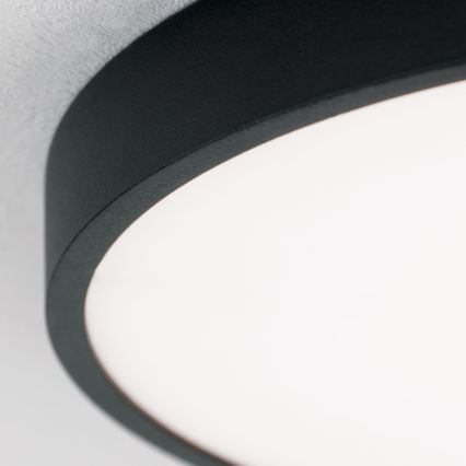 LED loftlampe BULLY LED/28W/230V diameter 28 cm sort