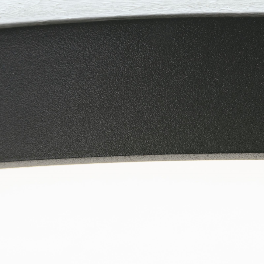 LED loftlampe BULLY LED/28W/230V diameter 28 cm sort