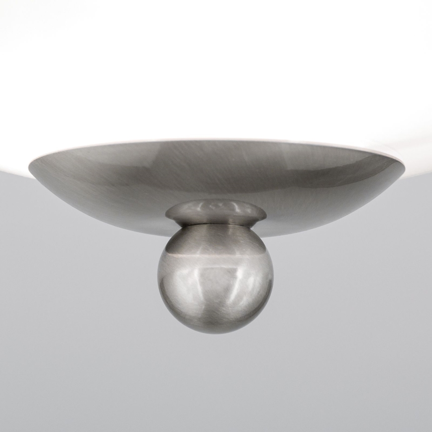 Loftlampe LANDHAUS 1xE27/60W/230V diameter 21 cm mat krom/hvid
