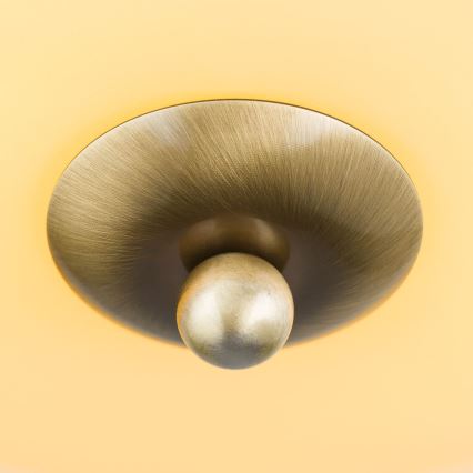 Loftlampe LANDHAUS 2xE27/60W/230V Ø 28 cm bronze/beige/grøn