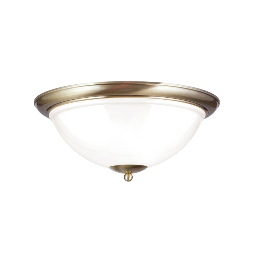 Loftlampe AUSTRIAN OLD LAMP 3xE27/60W/230V diameter 50 cm bronze/hvid