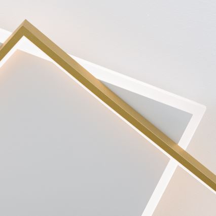 LED Dæmpbar loftlampe EMANUEL LED/50W/230V hvid/guld