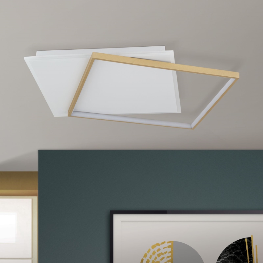 LED loftlampe dæmpbar EMANUEL LED/50W/230V hvid/guldfarvet