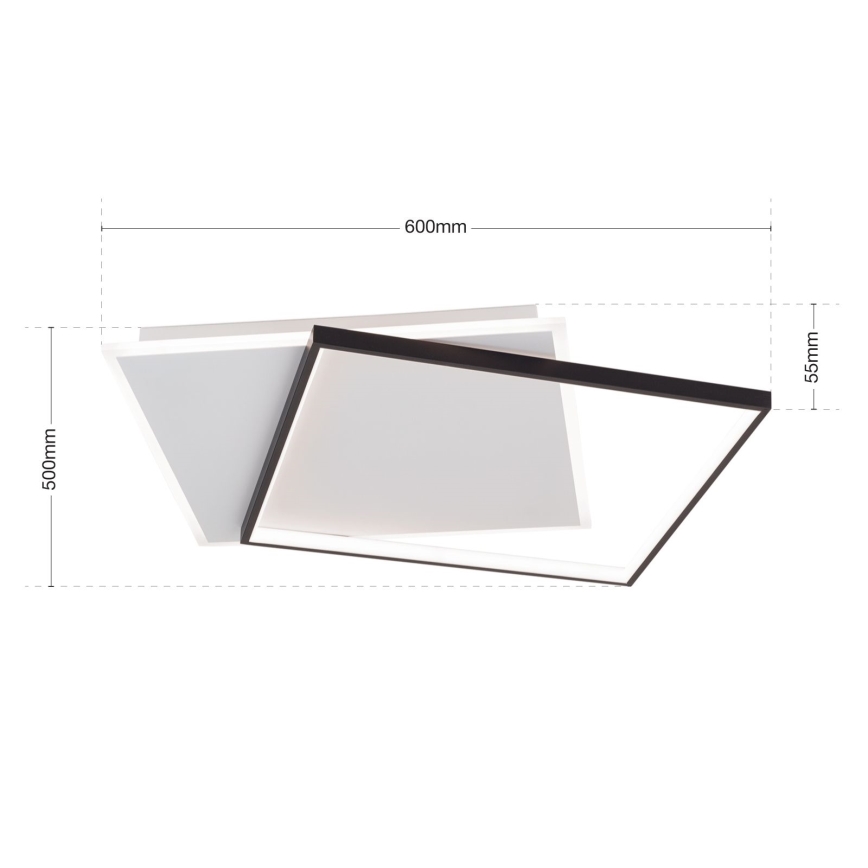 LED loftlampe dæmpbar EMANUEL LED/50W/230V hvid/sort