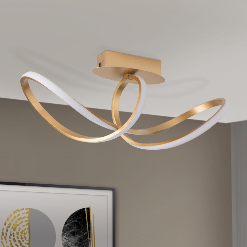 LED loftlampe dæmpbar CIRCUS LED/30W/230V guldfarvet