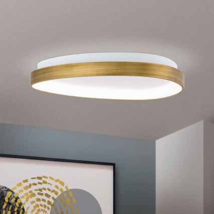 LED loftlampe CHARLIE LED/35W/230V diameter 45 cm guldfarvet
