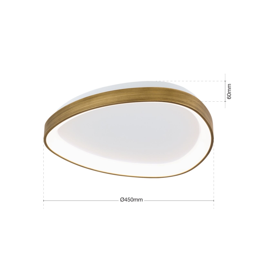 LED loftlampe CHARLIE LED/35W/230V diameter 45 cm guldfarvet