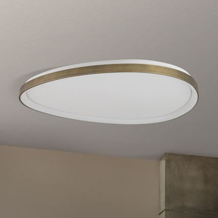 LED loftlampe CHARLIE LED/72W/230V diameter 80 cm guldfarvet