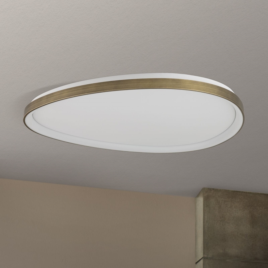 LED loftlampe CHARLIE LED/72W/230V diameter 80 cm guldfarvet
