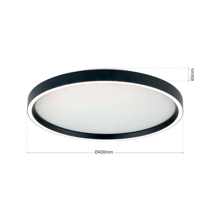 LED loftlampe dæmpbar MASCA LED/36W/230V 2700/3350/4000K diameter 40 cm sort