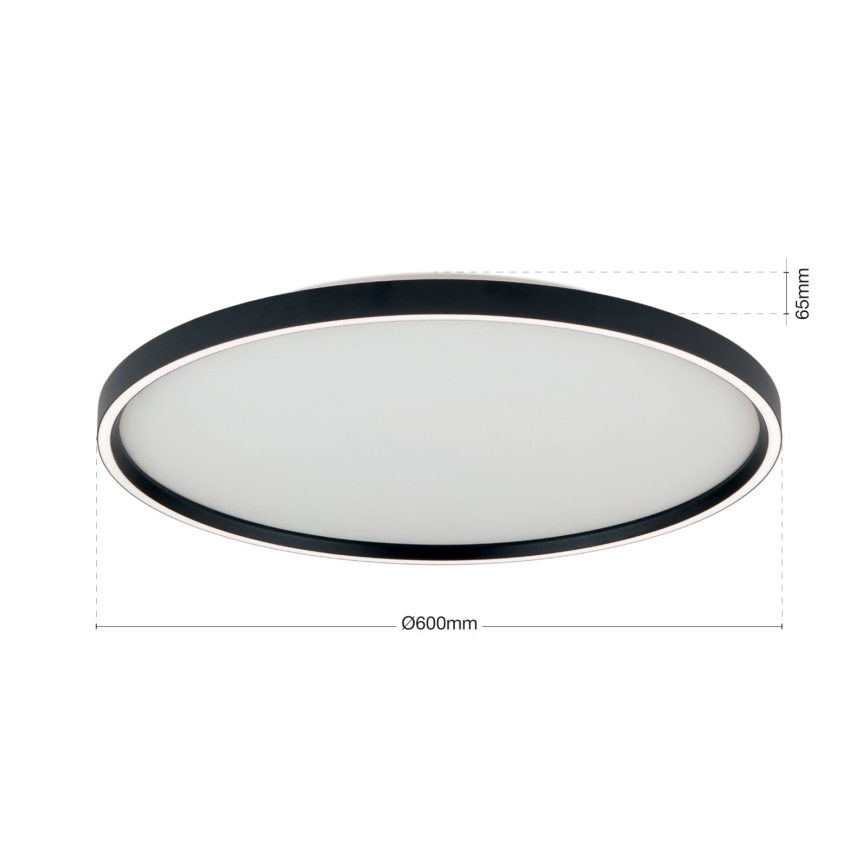 LED loftlampe dæmpbar MASCA LED/47W/230V 2700/3350/4000K diameter 60 cm sort