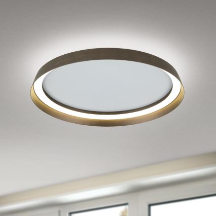 LED loftlampe dæmpbar MANTA LED/38W/230V 2700/3000/4000K diameter 45 cm brun