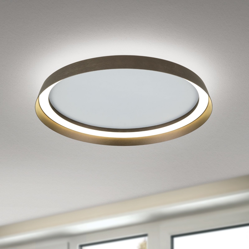 LED loftlampe dæmpbar MANTA LED/38W/230V 2700/3000/4000K diameter 45 cm brun