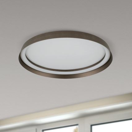 LED loftlampe dæmpbar MANTA LED/38W/230V 2700/3000/4000K diameter 45 cm brun
