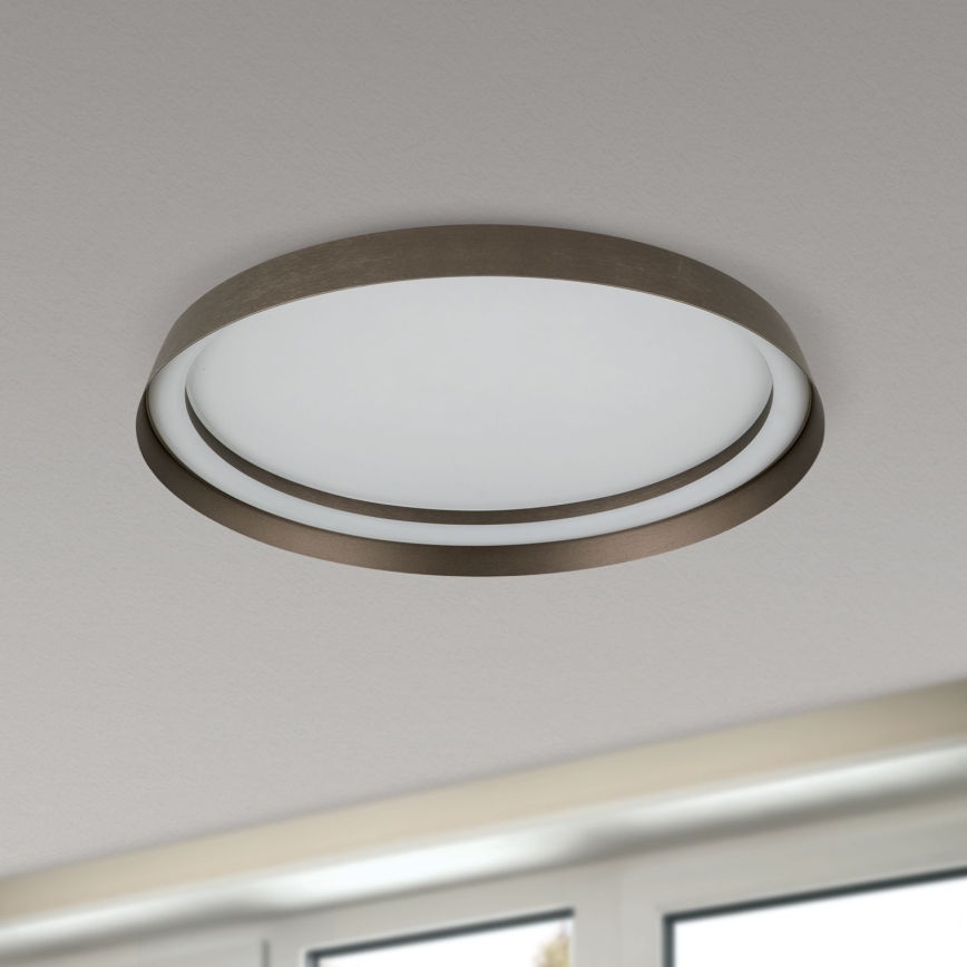 LED loftlampe dæmpbar MANTA LED/38W/230V 2700/3000/4000K diameter 45 cm brun
