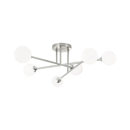 Loftlampe SNOWWHITE 6xG9/20W/230V diameter 84 cm mat krom
