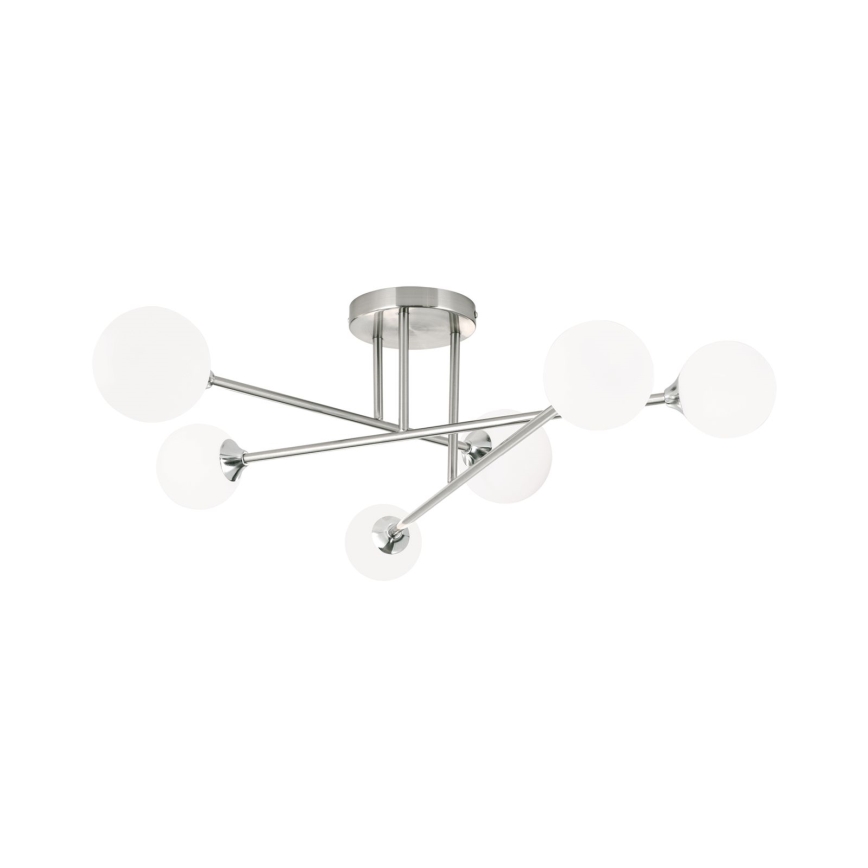 Loftlampe SNOWWHITE 6xG9/20W/230V diameter 84 cm mat krom