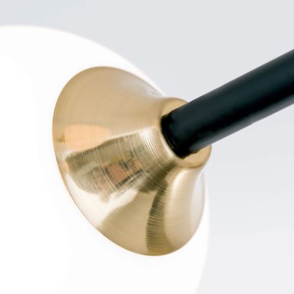 Loftlampe SNOWWHITE 6xG9/20W/230V diameter 84 cm sort/guldfarvet