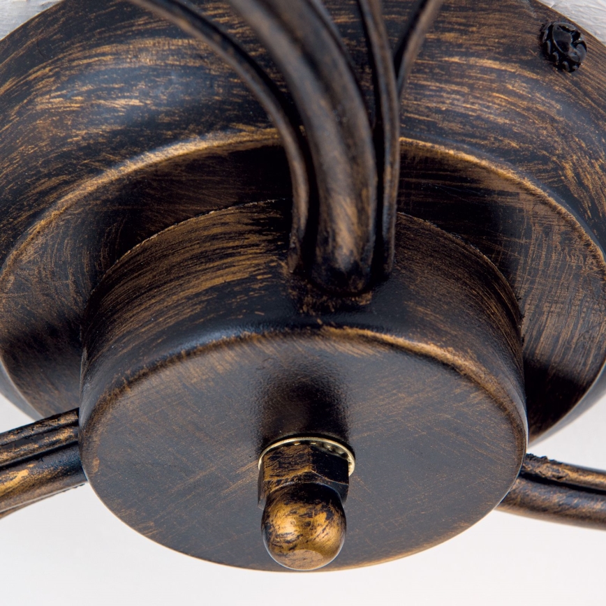 Loftlampe SISI 3xE14/40W/230V diameter 60 cm bronze/patina