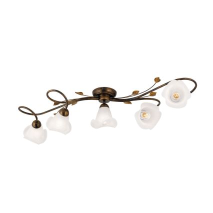 Loftlampe SISI 5xE14/40W/230V bronze/patina