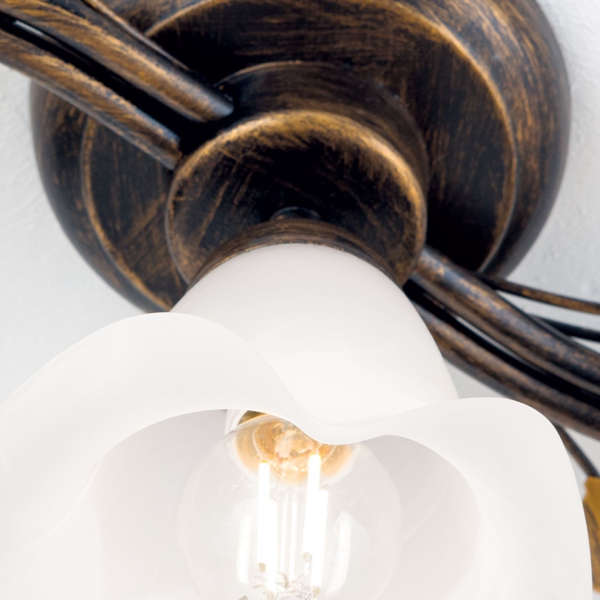 Loftlampe SISI 5xE14/40W/230V bronze/patina
