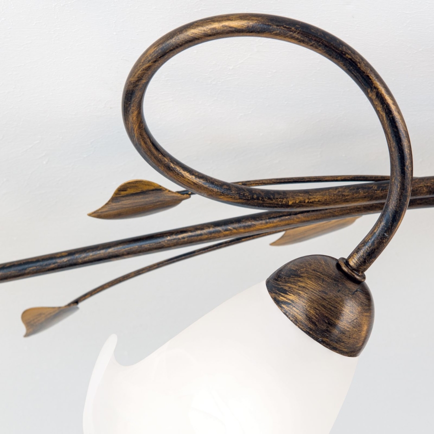 Loftlampe SISI 5xE14/40W/230V bronze/patina